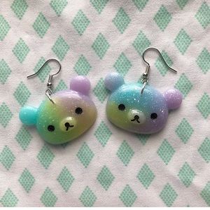 RILAKKUMA BEAR EARRINGS
